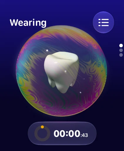 The Wearing screen on Apple Watch